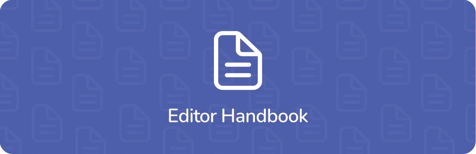 Editor Handbook