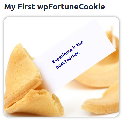 An opened fortune cookie