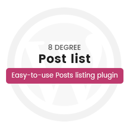 8Degree Posts List Plugin