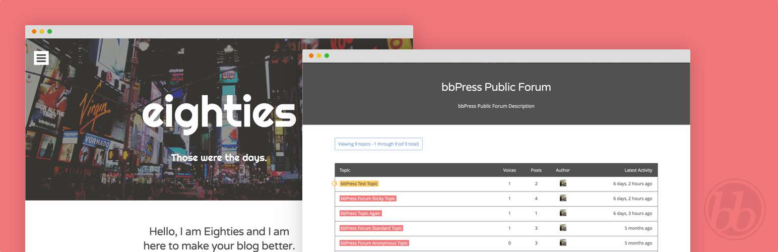 Eighties bbPress