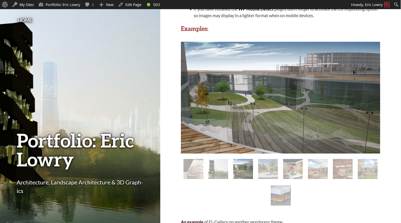 This is an example of an EL-Gallery as seen on <a href="http://ericlowry.fr/en/" title="ericlowry.fr">My Portfolio</a>.