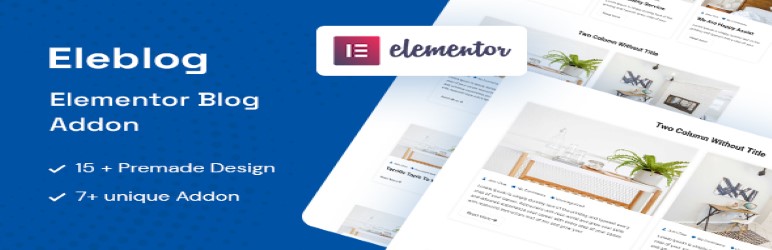 Eleblog – Elementor Blog And Magazine Addons