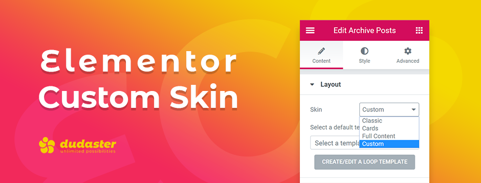 Elementor Custom Skin Best Addons