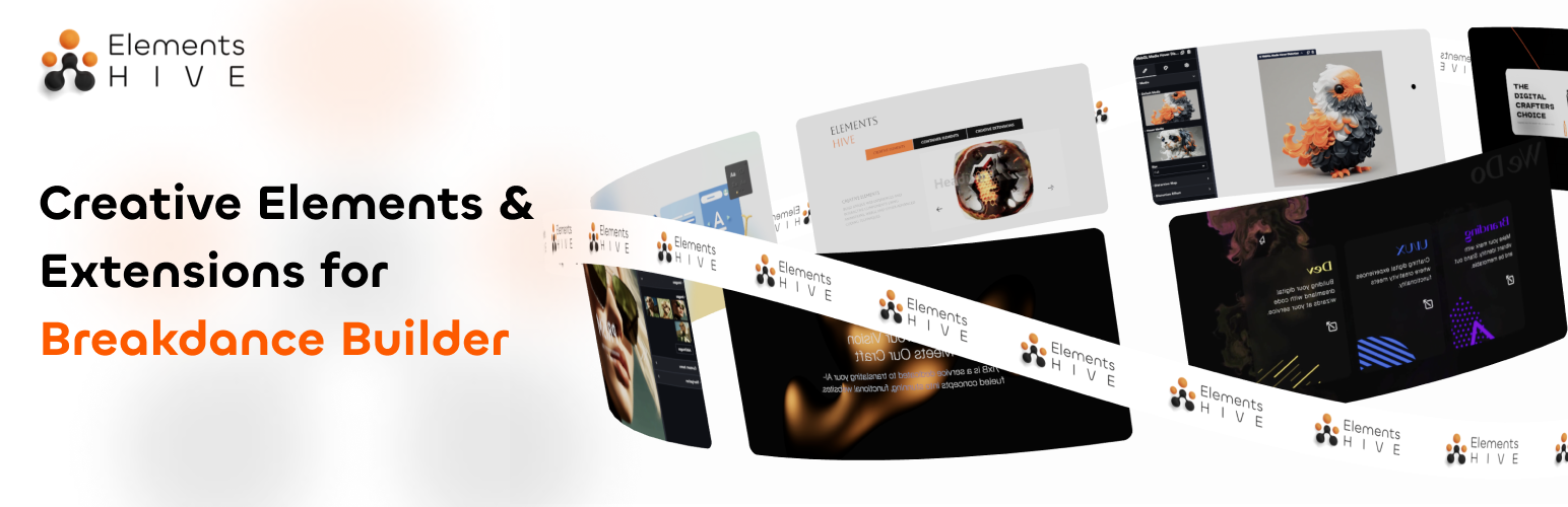 WordPress 外掛 Elements Hive for Breakdance 的封面圖片。