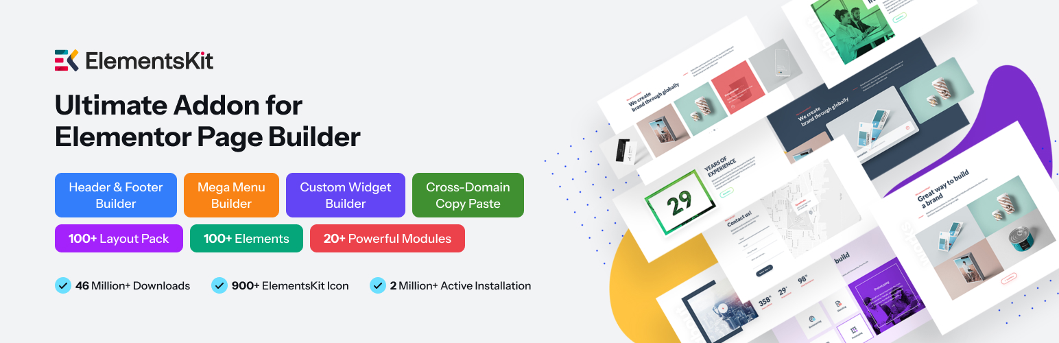 ElementsKit Elementor Addons – Advanced Widgets & Templates Addons for Elementor