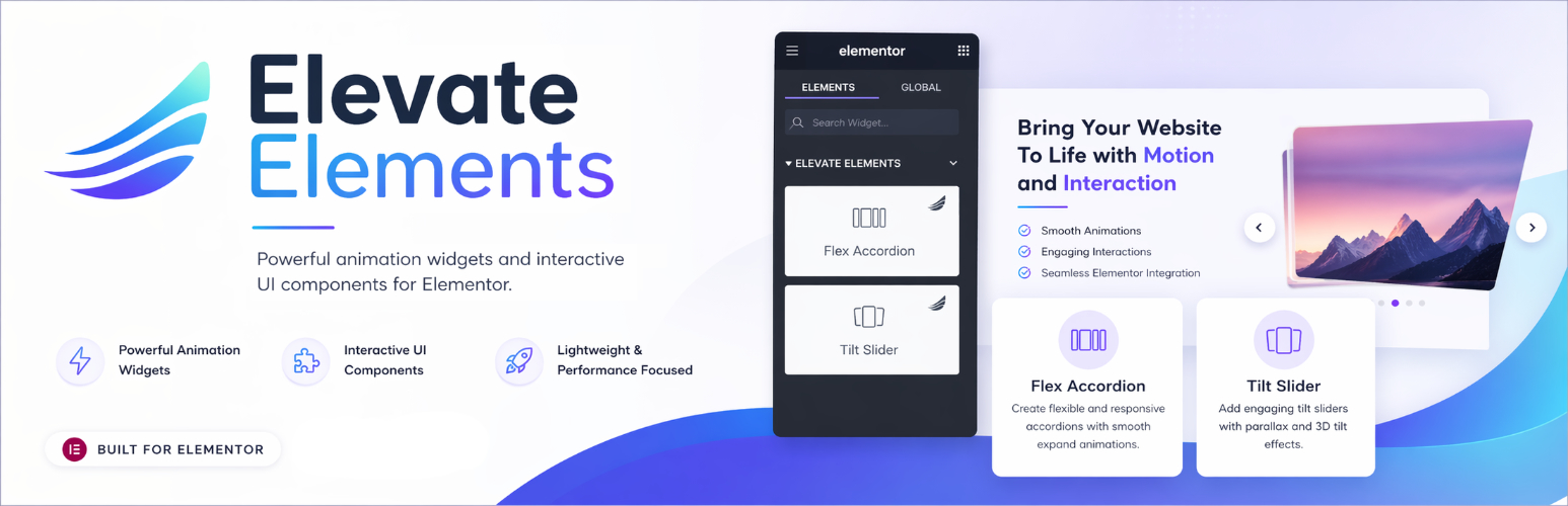 Elevate Elements for Elementor