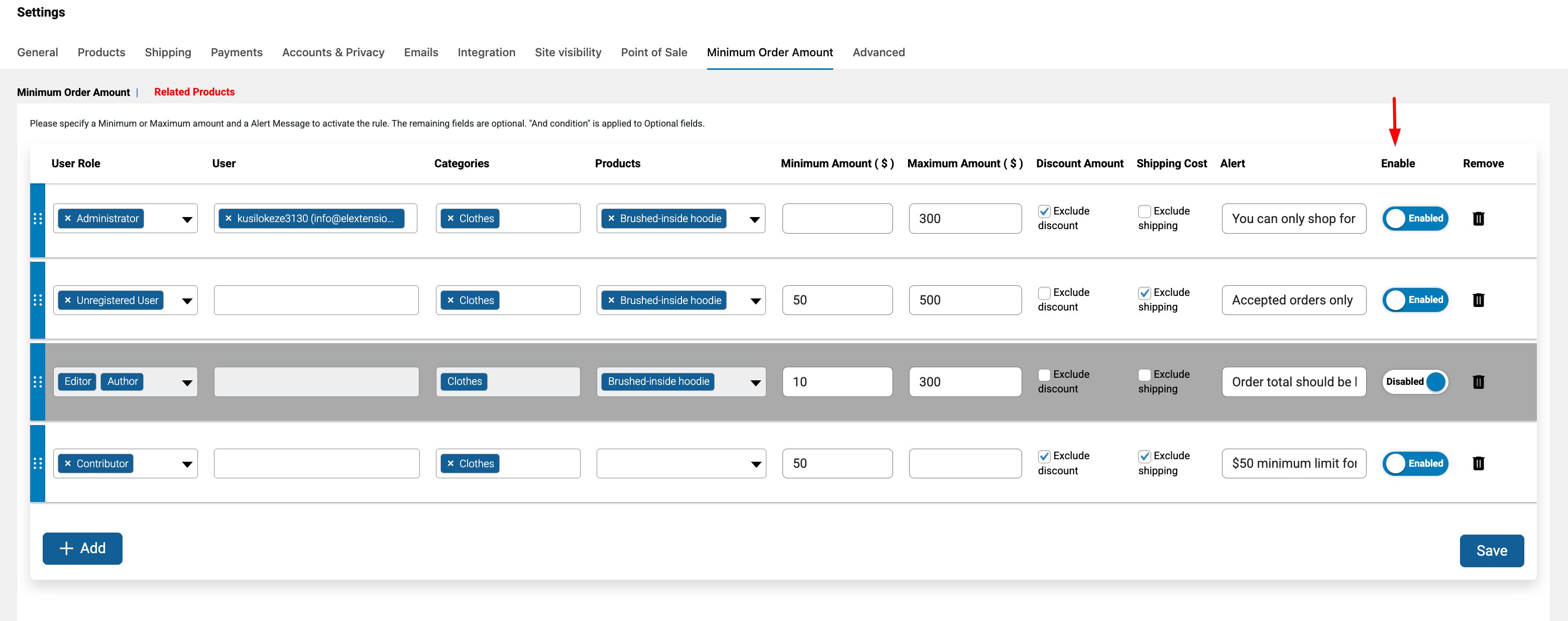 ELEX Minimum Order Amount for WooCommerce