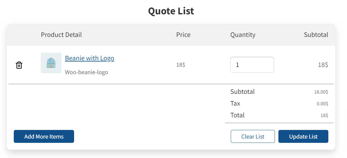 ELEX WooCommerce Request a Quote