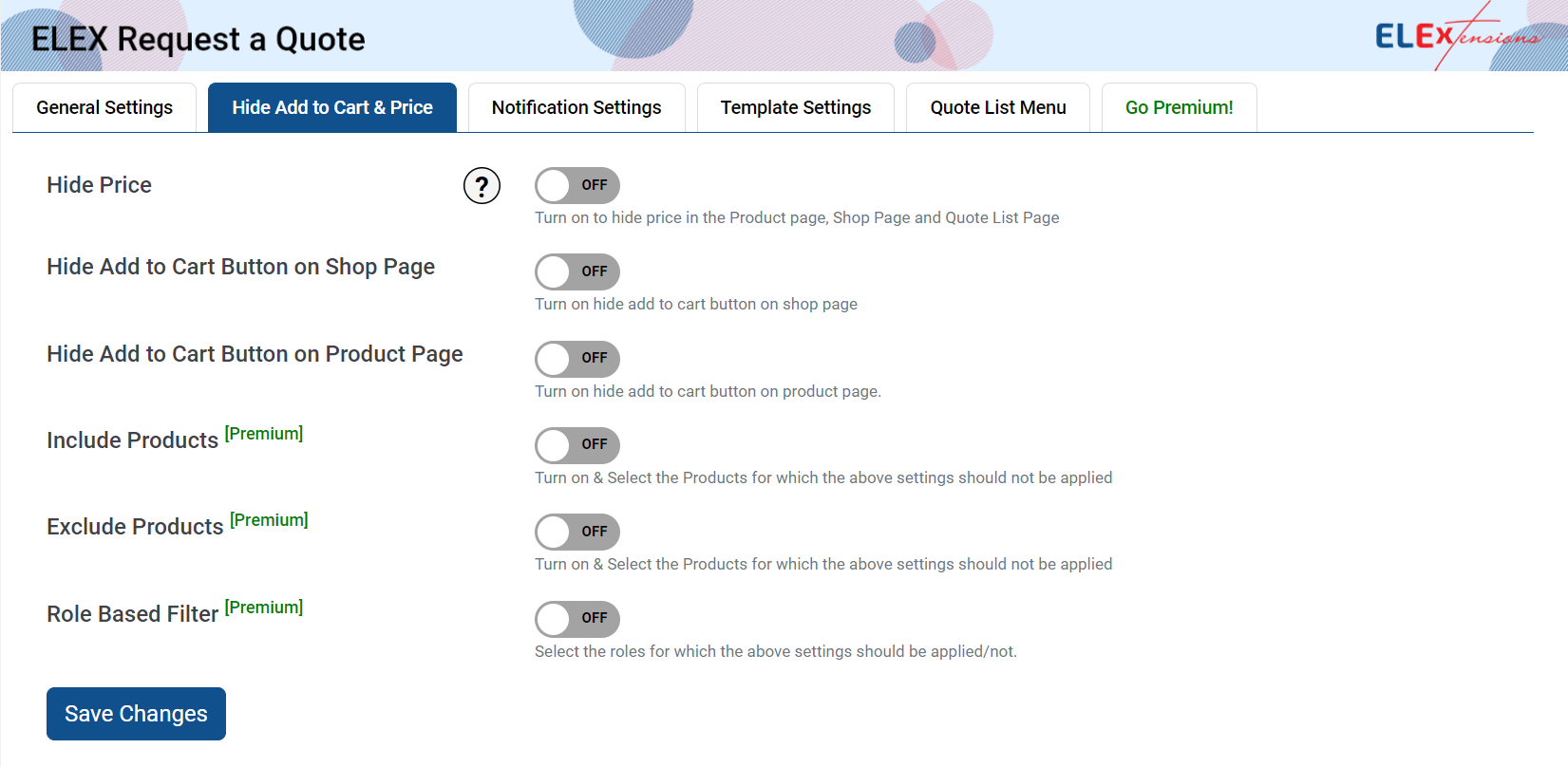 Form Settings.