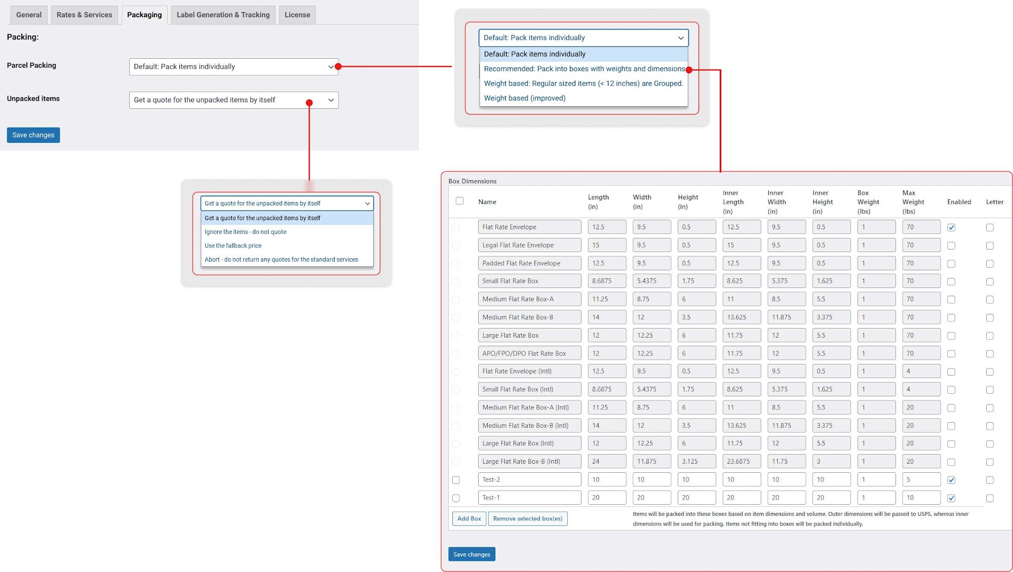 Automate Parcel Packaging with Multiple Options