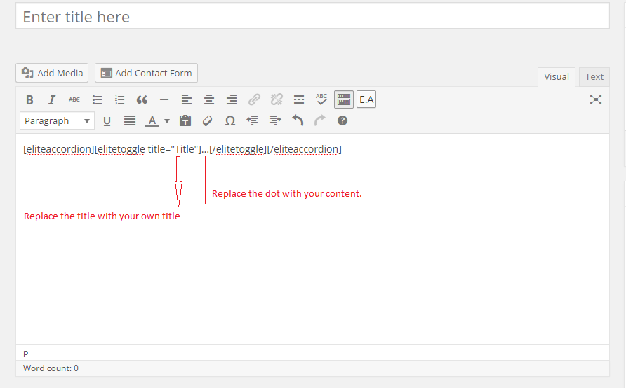 Code in editor.