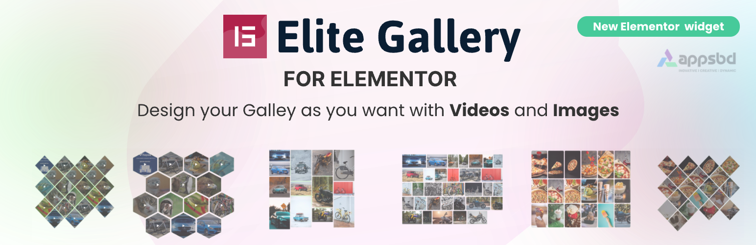 WordPress 外掛 Elite Gallery Widget for Elementor 的封面圖片。