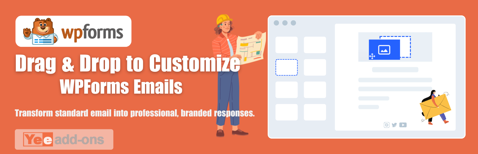 WordPress 外掛 Email Customizer for WPForms 的封面圖片。