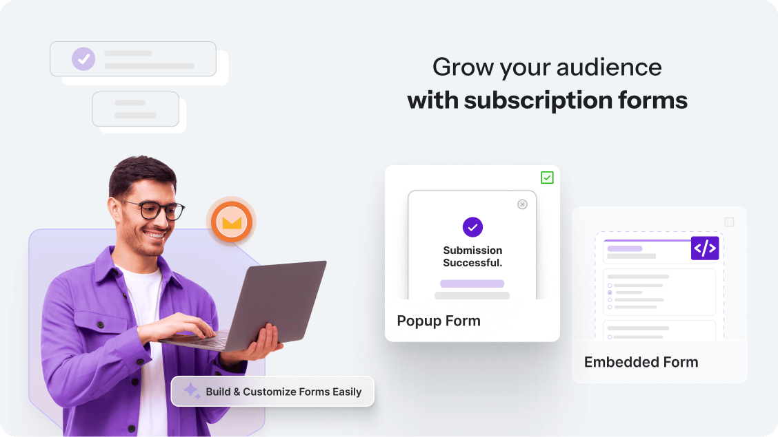 <p>Drag & Drop email design - all basic elements + dynamic blocks</p>