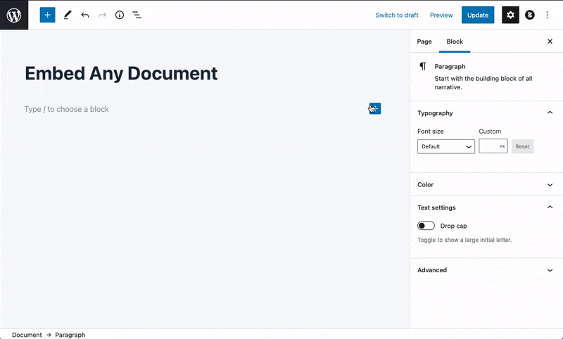 Embed Any Document WordPress Plugin Demo