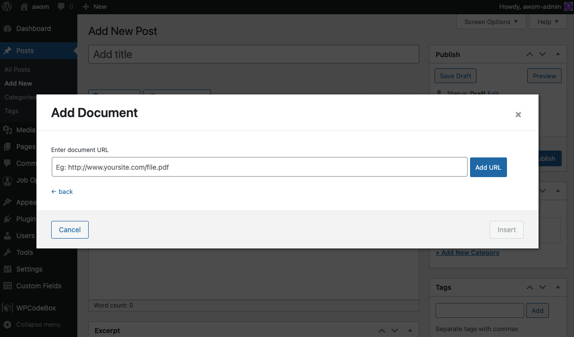 Embedded Document Preloader