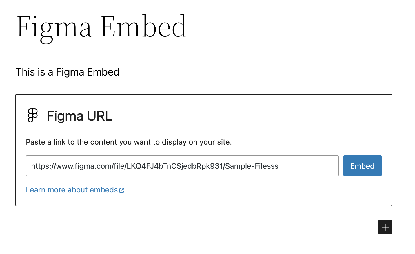 Embed Block for Figma