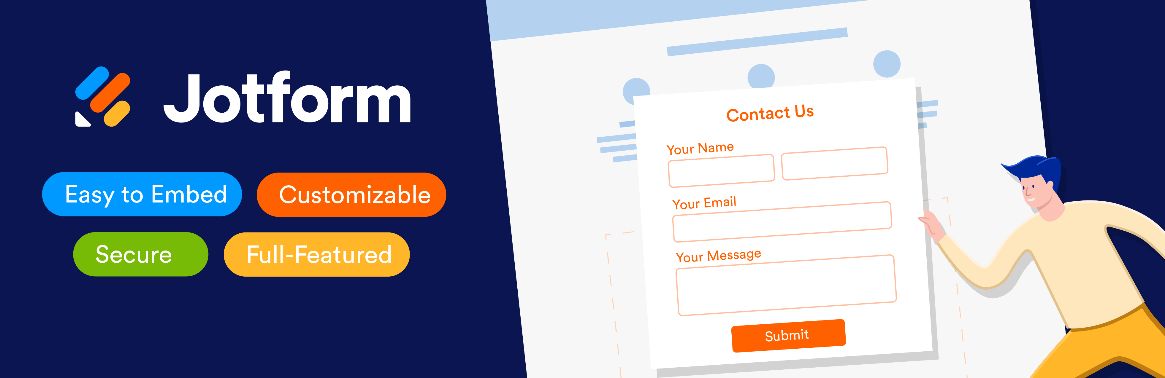 Jotform Online Forms – Drag & Drop Form Builder, Securely Embed Contact Forms