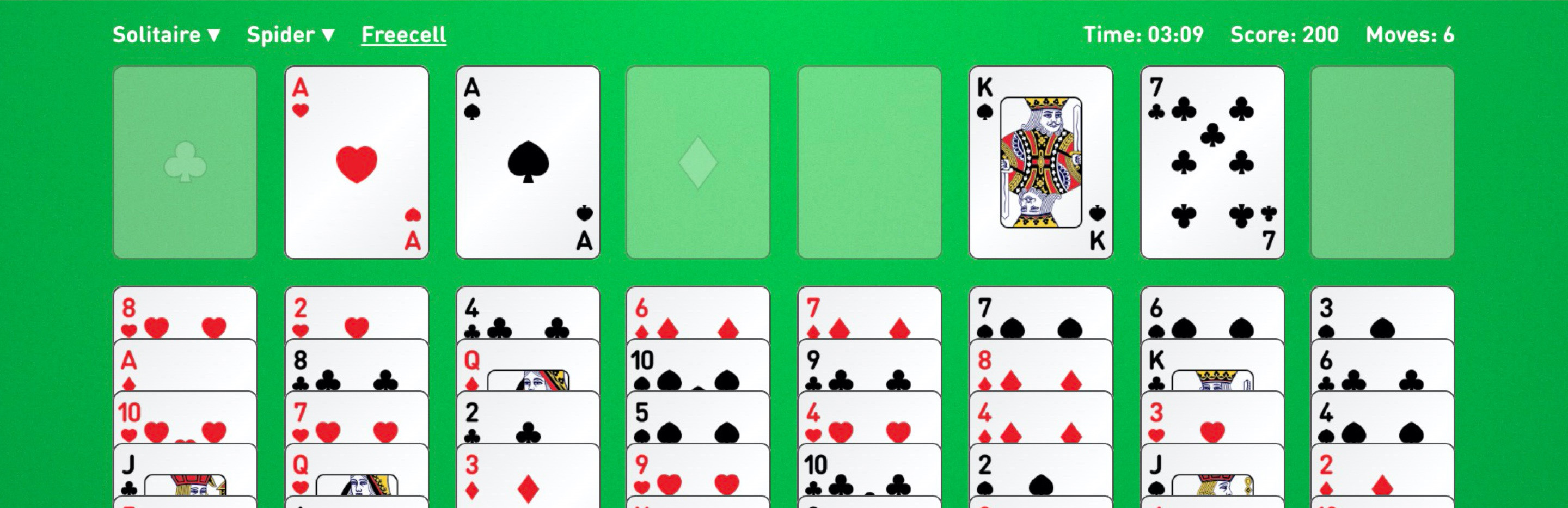 Freecell Solitaire Card Game – Embed Freecell for Free – Ad-free Freecell Puzzle game