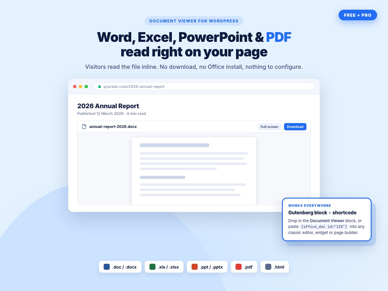 Document Viewer – let visitors view files right in the browser running inside a SandyWP sandbox