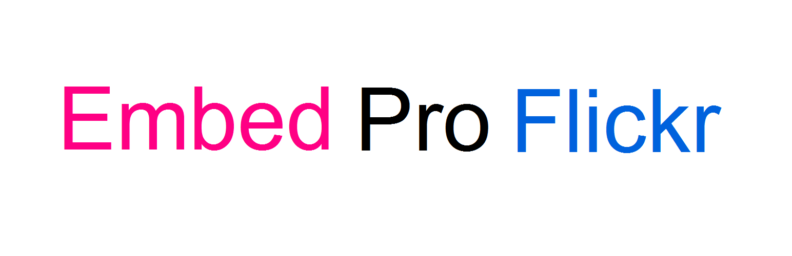 Embed Pro Flickr