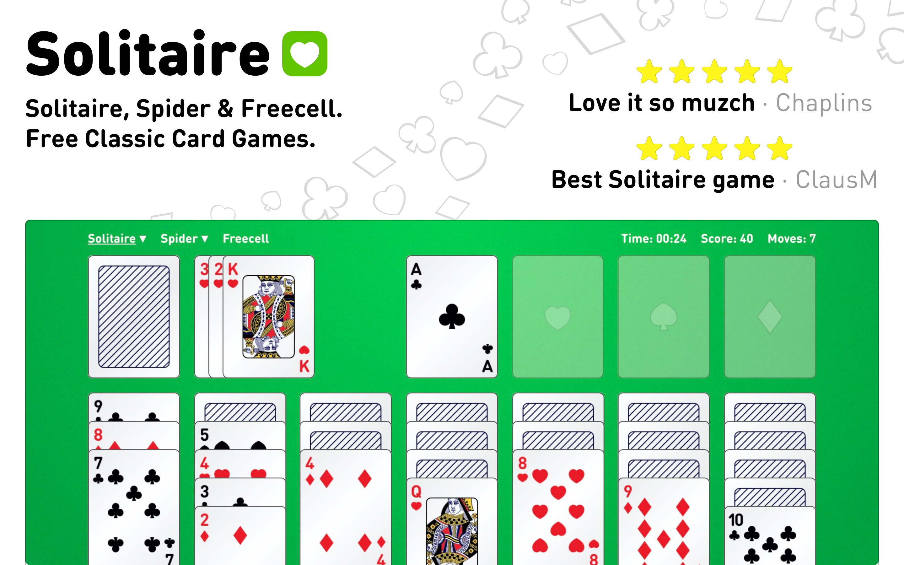 Solitaire Card Game &#8211; Embed Klondike Solitaire for Free &#8211; Ad-free Solitaire Puzzle game