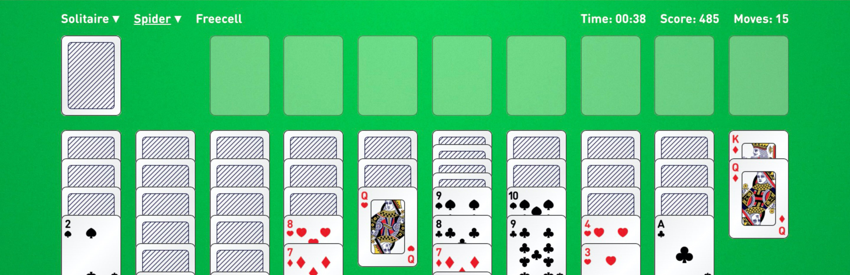 Spider Solitaire Card Game – Embed Spider Solitaire for Free – Ad-free Spider Solitaire Puzzle game