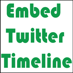 Embed Twitter Timeline Icon