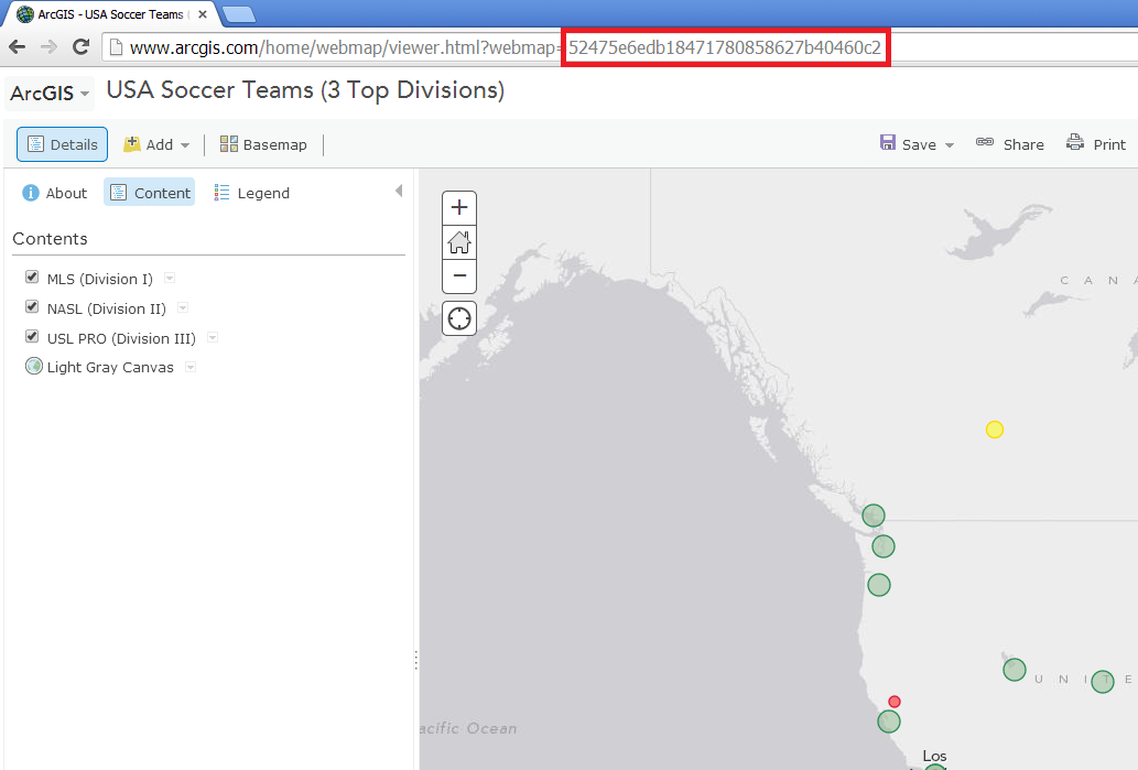 Or, get webmap ID from Arcgis.com map page.