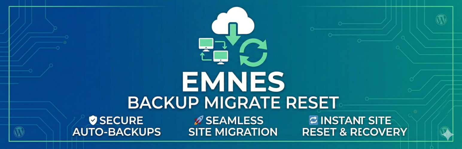 WordPress 外掛 Emnes Backup Migrate Reset 的封面圖片