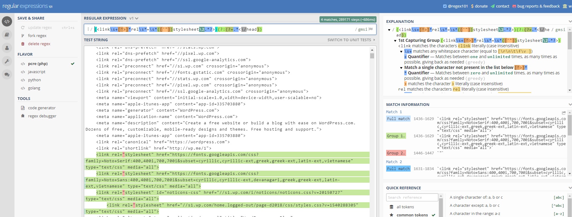 Sample Regex