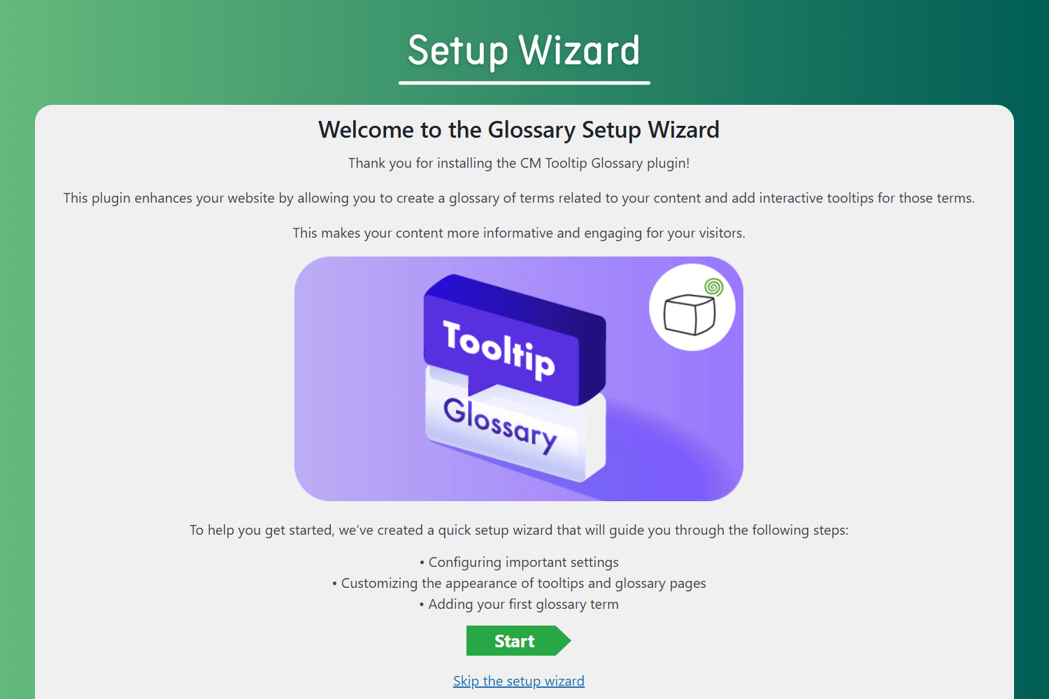 Setup Wizard