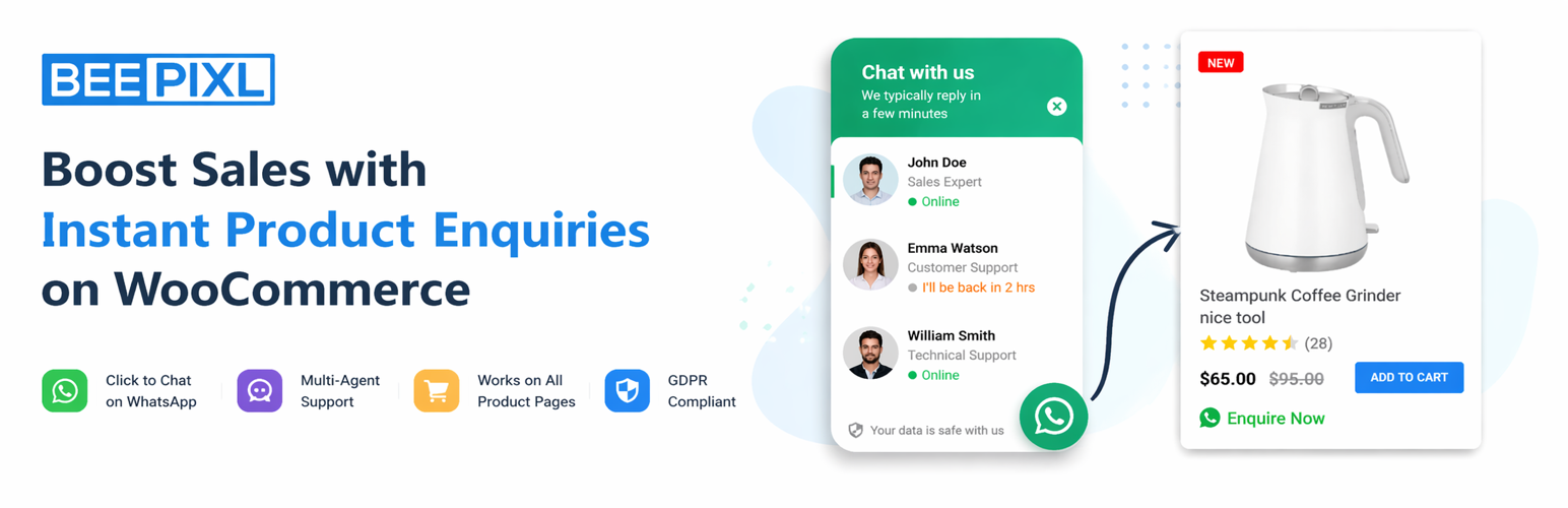 Click to Chat & WooCommerce Enquiry