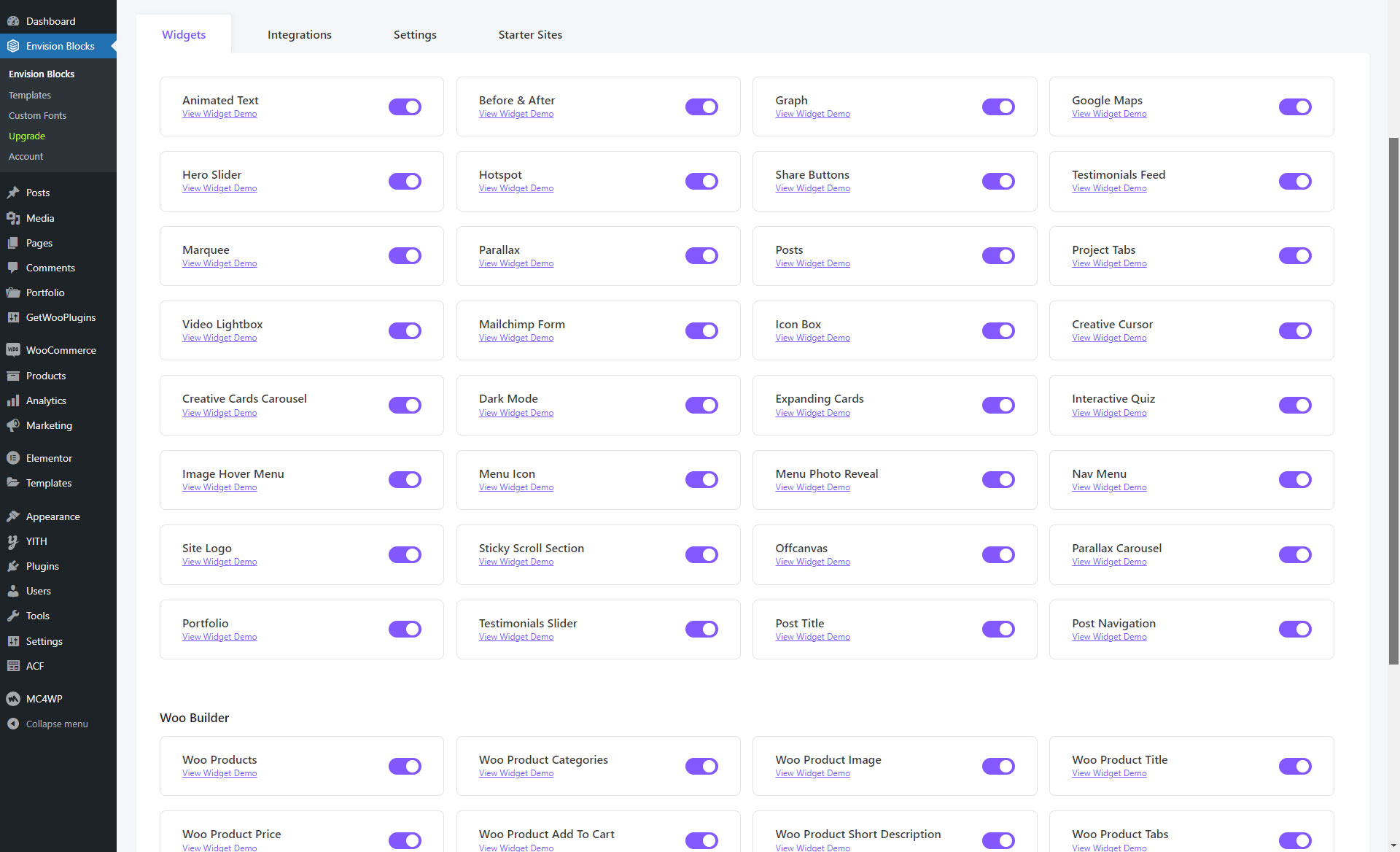 Envision Blocks &#8211; Unique Elementor Widgets &amp; Addons.