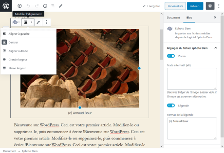 Manage your media file easily in the Gutenberg editor