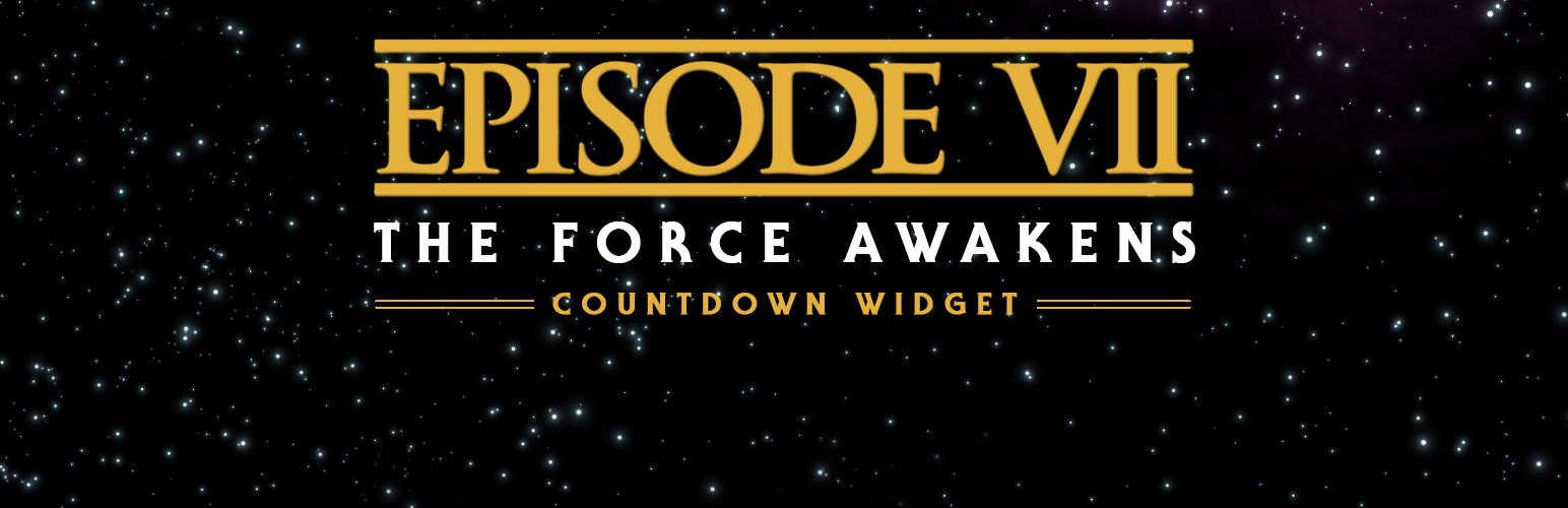 Episode VII Countdown Widget