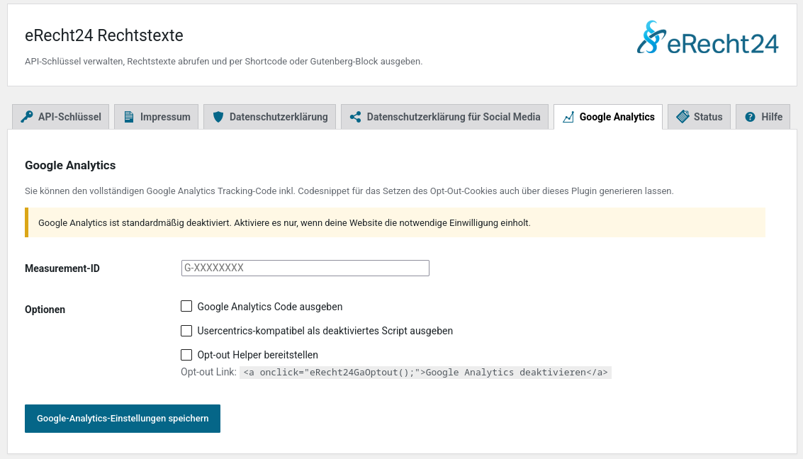 Google Analytics integration