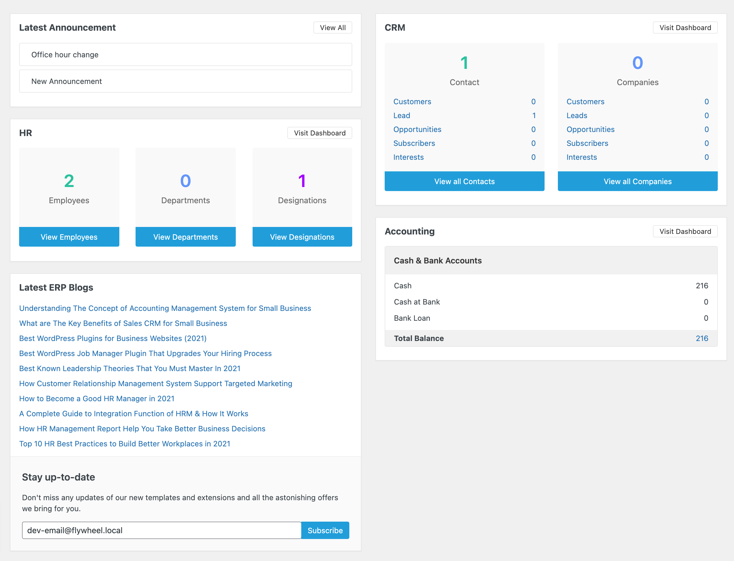 Dashboard Overview- Your business overview is here