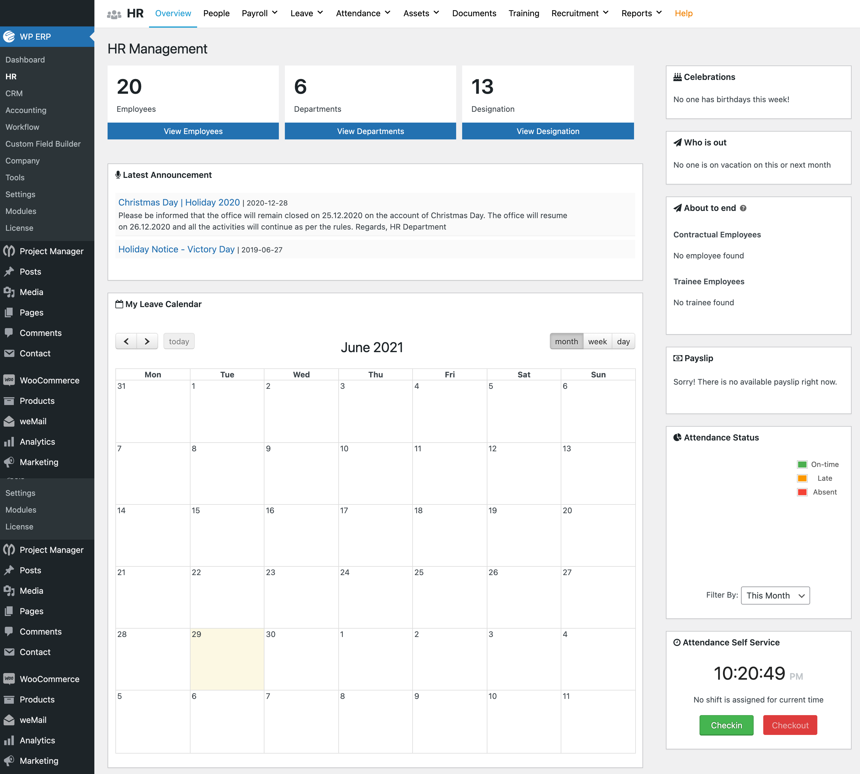 HR Dashboard- Overviewing all over your Human Resource Management