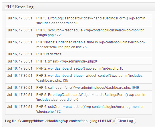 Error Log Monitor