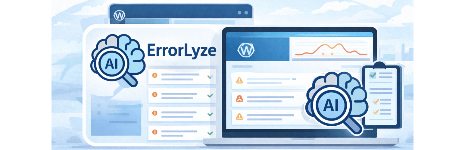 WordPress 外掛 ErrorLyze – Error Logger & AI Debugger 的封面圖片。