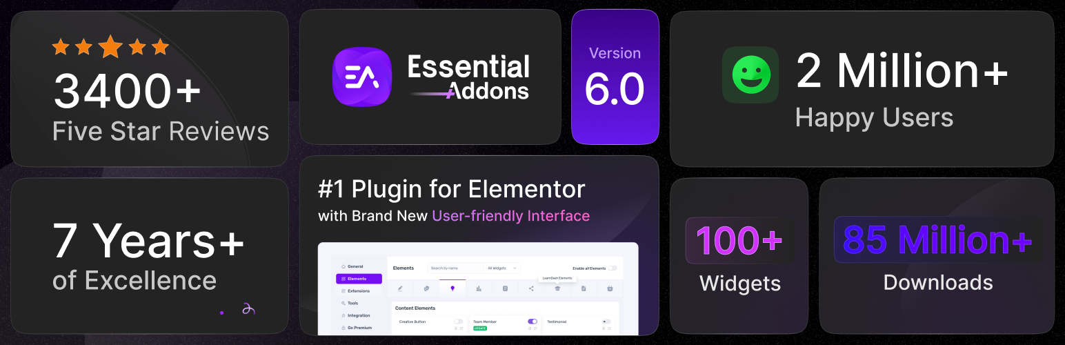 Essential Addons for Elementor – Os melhores complementos, modelos, widgets, kits e construtores de WooCommerce do Elementor