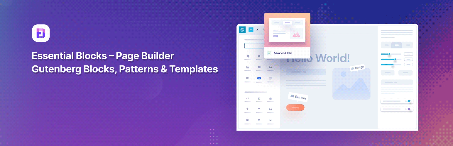 WordPress 外掛 Essential Blocks – Page Builder Gutenberg Blocks, Patterns & Templates 的封面圖片。