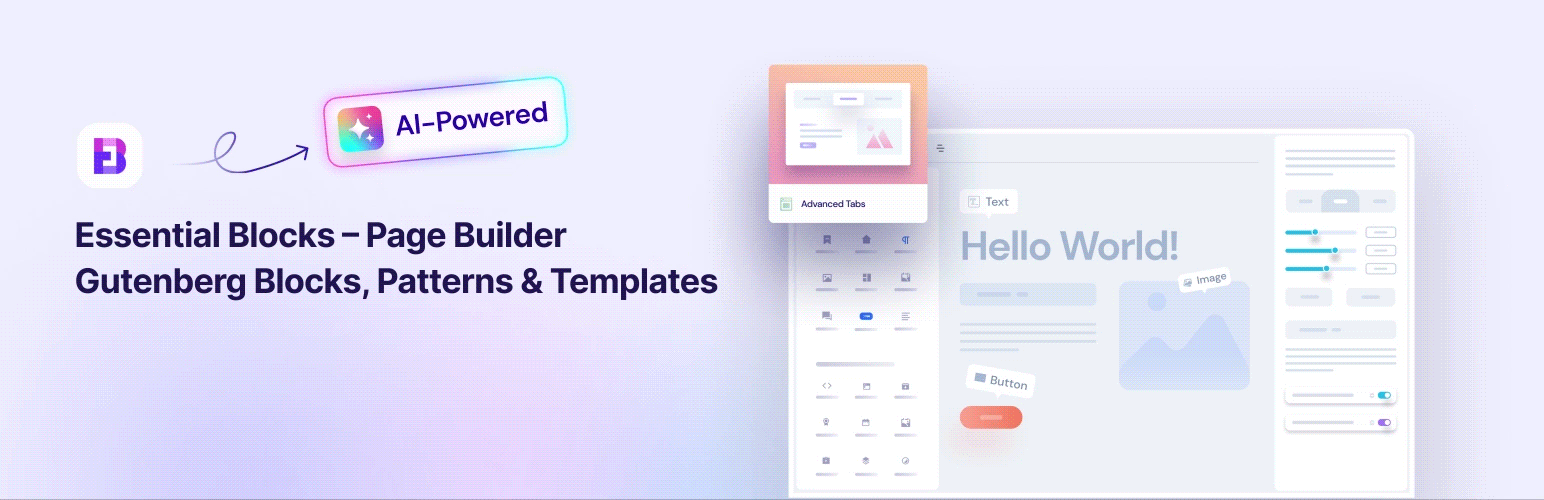 Essential Blocks – Page Builder Gutenberg Blocks, Patterns &amp; Templates Banner