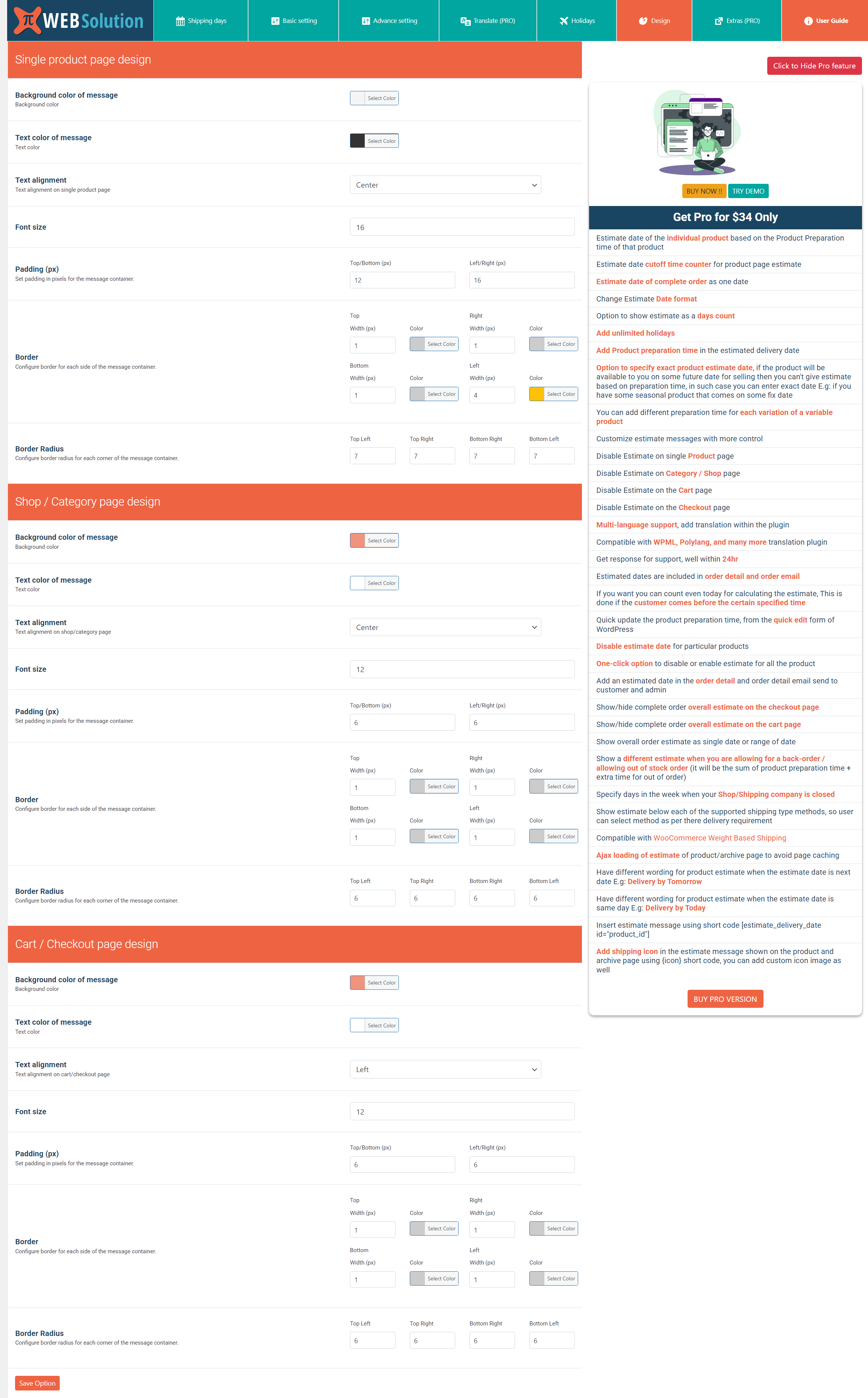 Estimated delivery date per product for WooCommerce | shipping date per product for WooCommerce