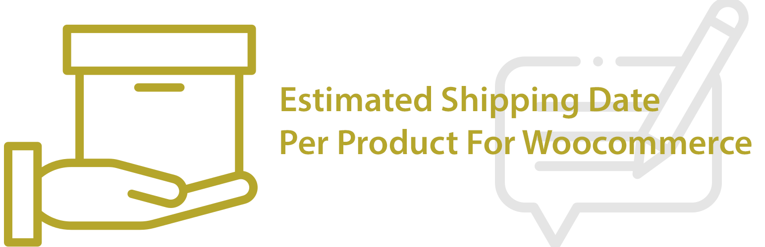 WordPress 外掛 Estimated Delivery Date Per Product For Woocommerce 的封面圖片。