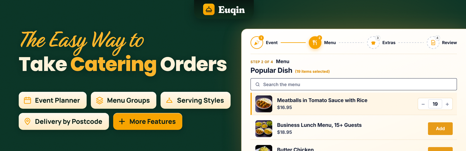Euqin: Catering Ordering for WooCommerce