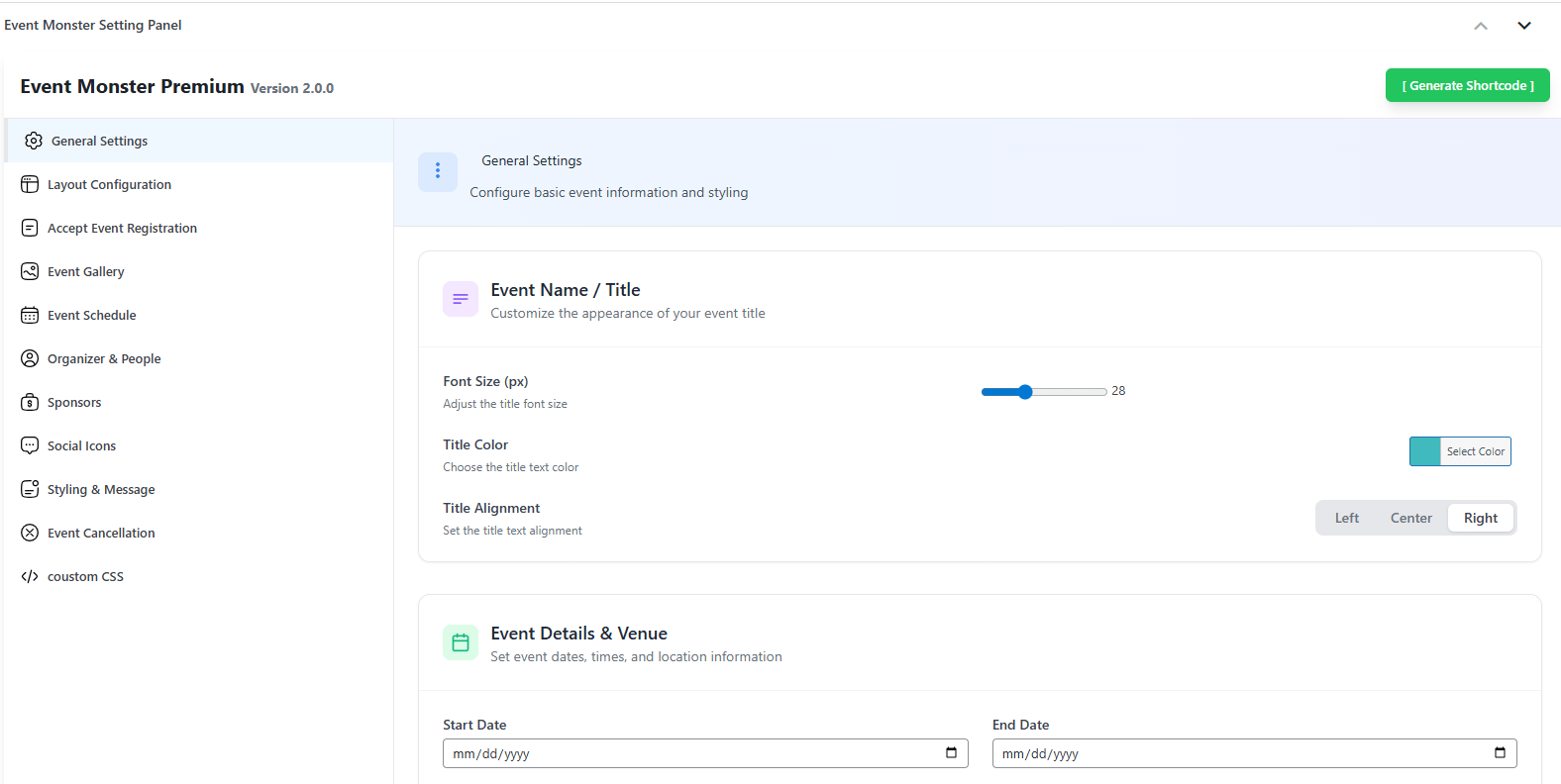 Registration Form - Simple signup for attendees