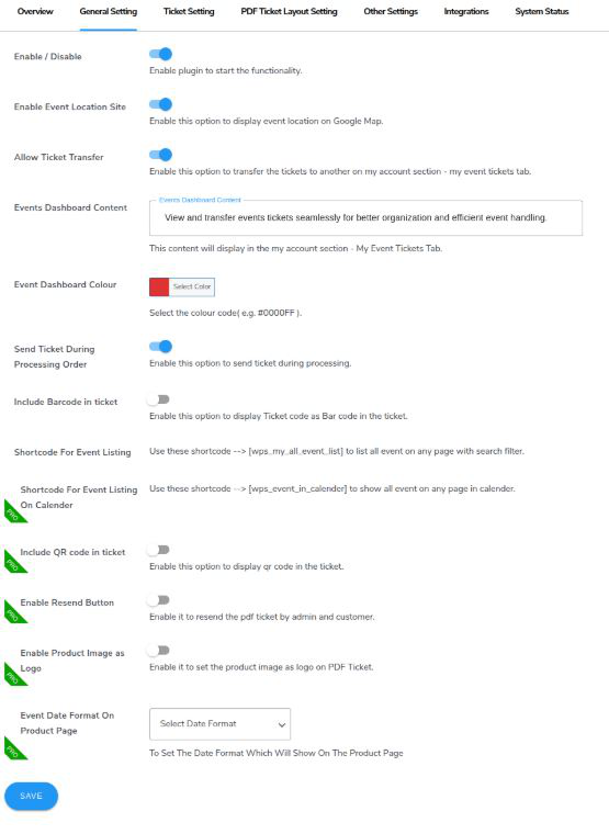 General Settings