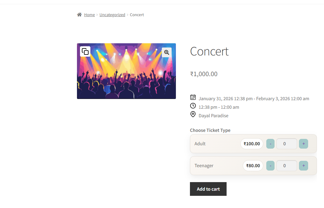 Product Data - Event Settings - Set Price For Specific User Type